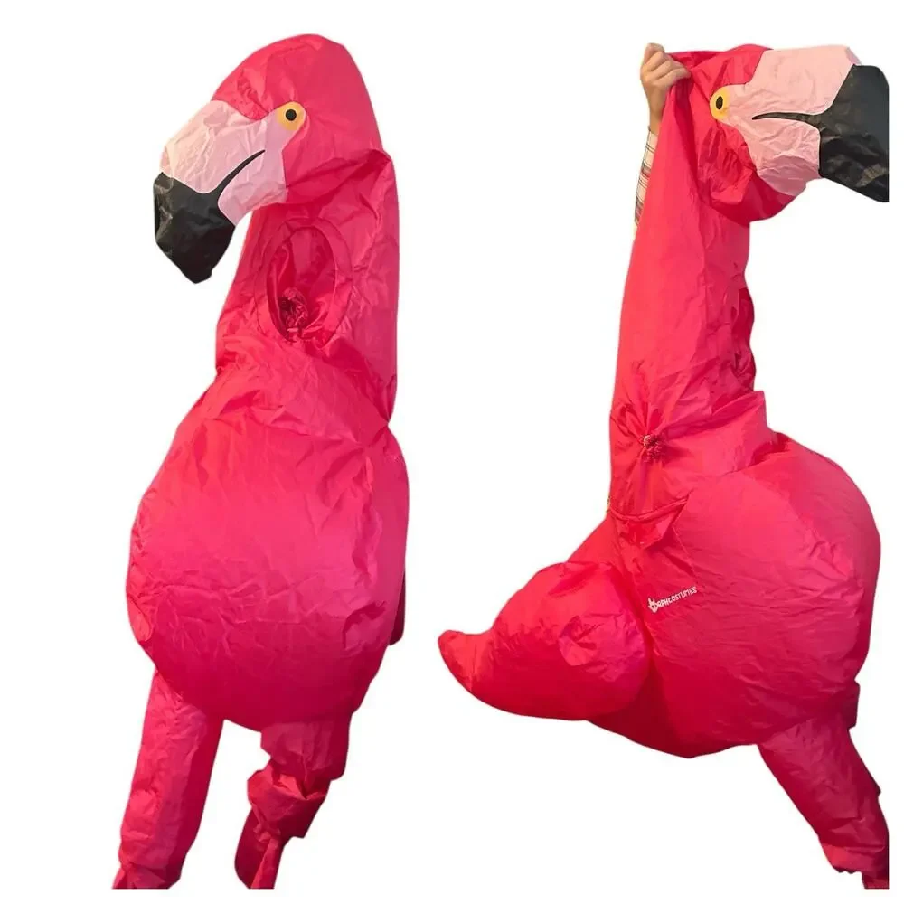 Kids Inflatable Flamingo Costume Blow Up Morphsuit Morphcostumes Kids 3+ Morph